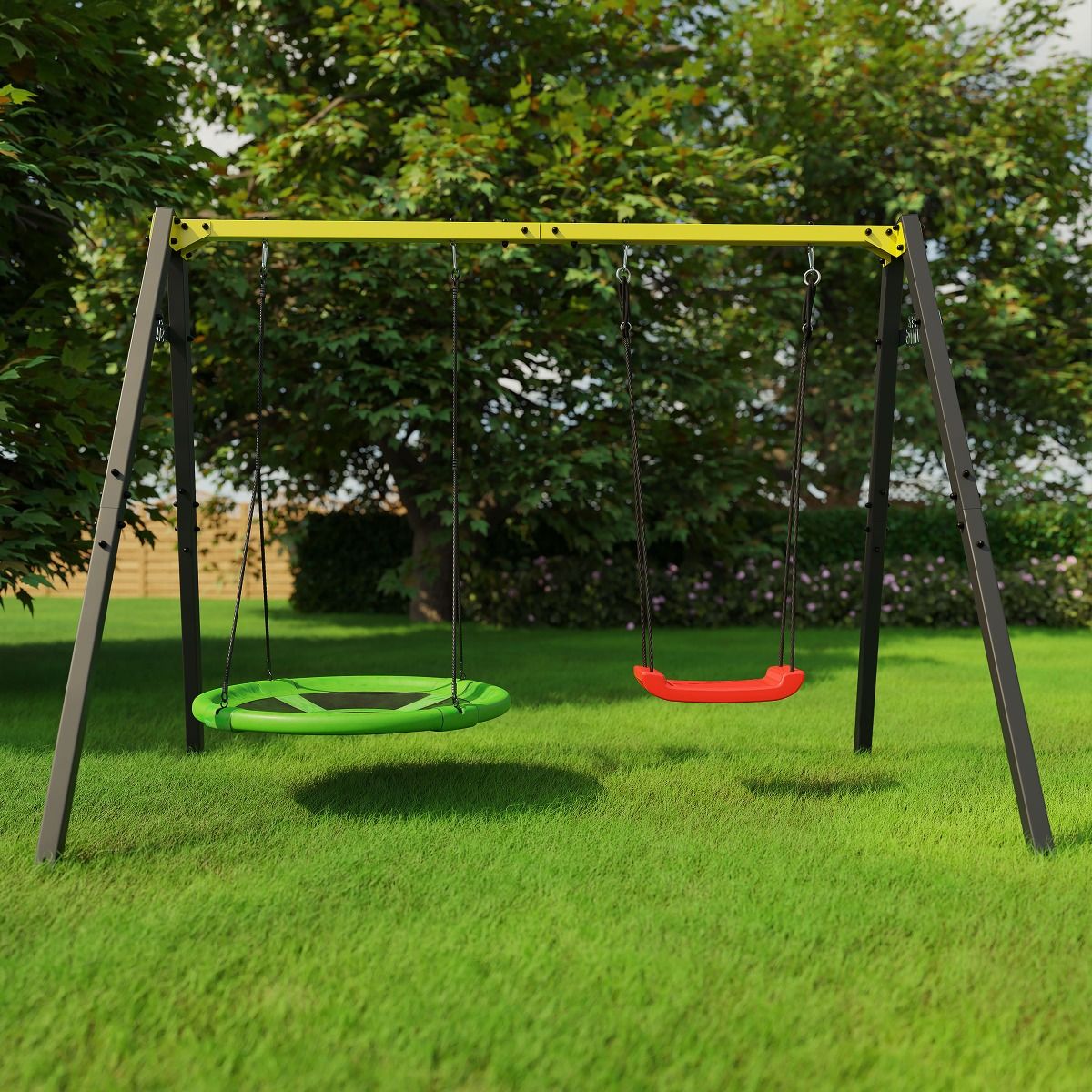 Kinderschaukel Garten Mit Nestschaukel Und Schaukel