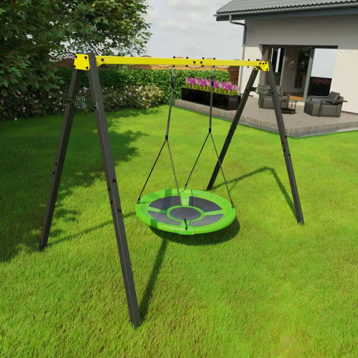 Kinderschaukel Garten Mit Nestschaukel Und Schaukel